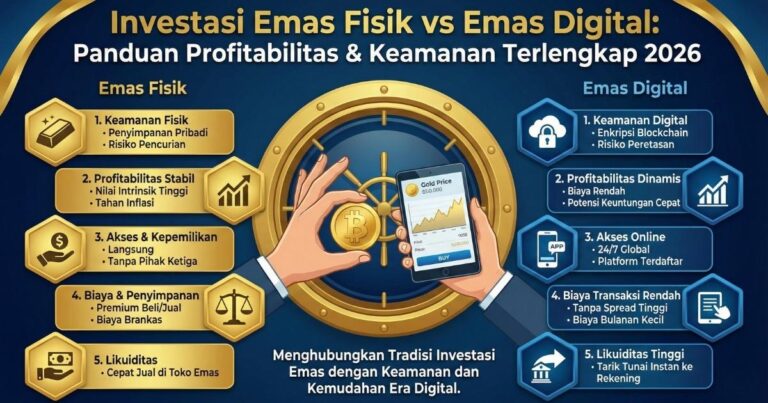 Investasi Emas Fisik vs Emas Digital Panduan Profitabilitas & Keamanan Terlengkap 2026