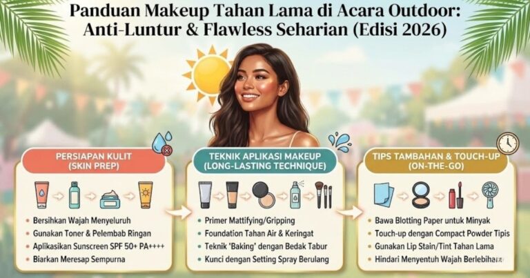 Panduan Makeup Tahan Lama di Acara Outdoor Anti-Luntur & Flawless Seharian (Edisi 2026)